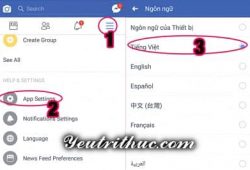 Cách chuyển đổi ngôn ngữ ứng dụng Facebook sang tiếng Việt 2